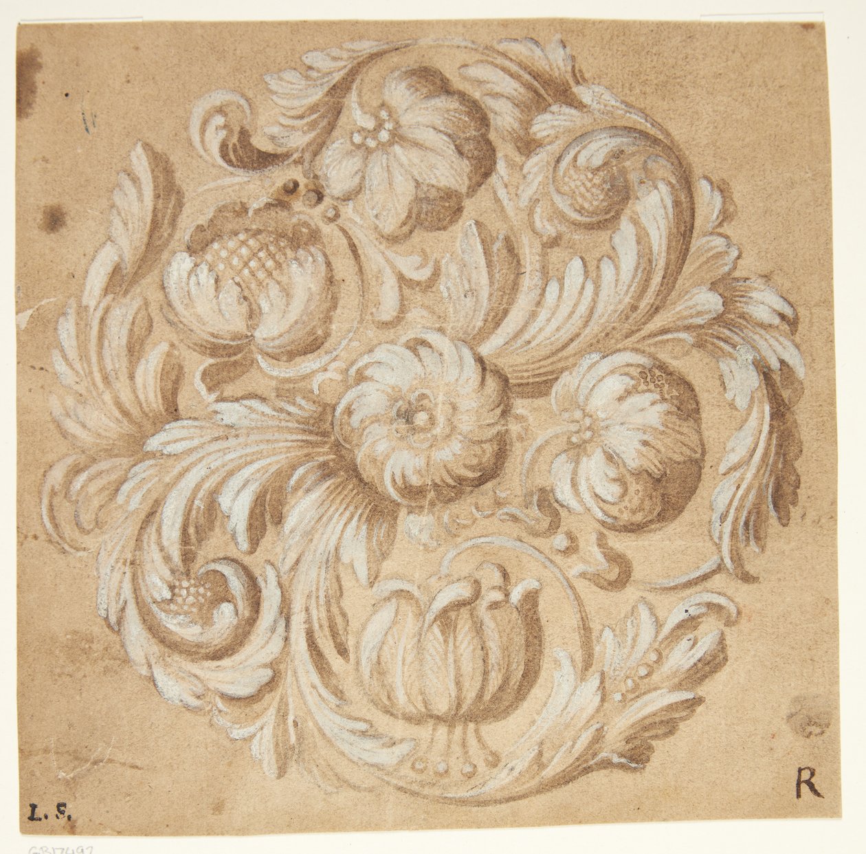 Blomster ornament af Ubekendt