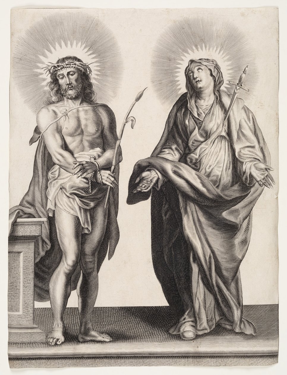 Jesus og Maria af Ubekendt