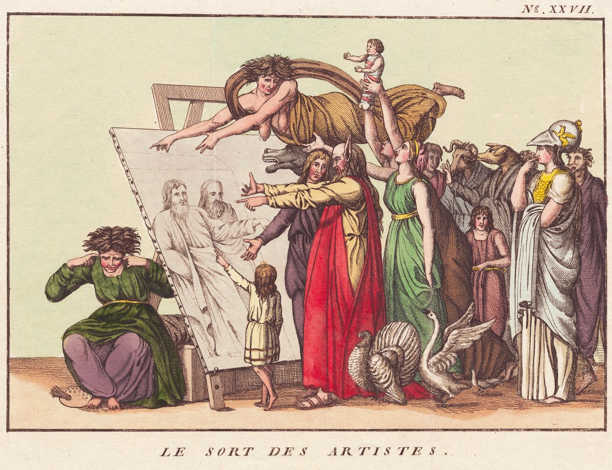 Kunstnernes skæbne af Ubekendt dansk efter 1780