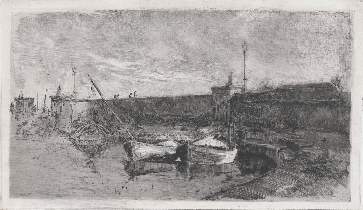 Havnen ved Viareggio [La Darsena] af Uberto dell