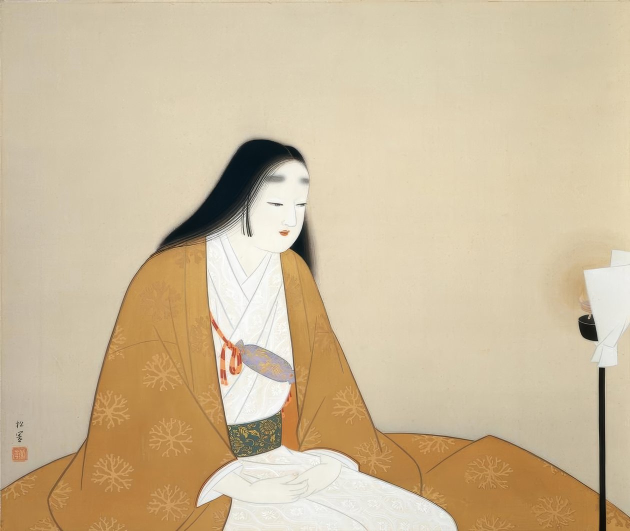 F Lau Kusunoki Masanari af Uemura Shoen