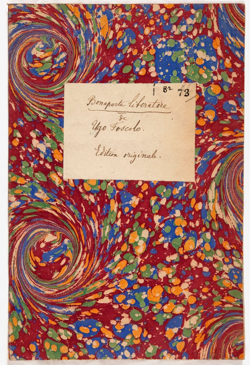 Bonaparte Liberatore, original udgave, 1797 (marmoreret papir) af Ugo Foscolo