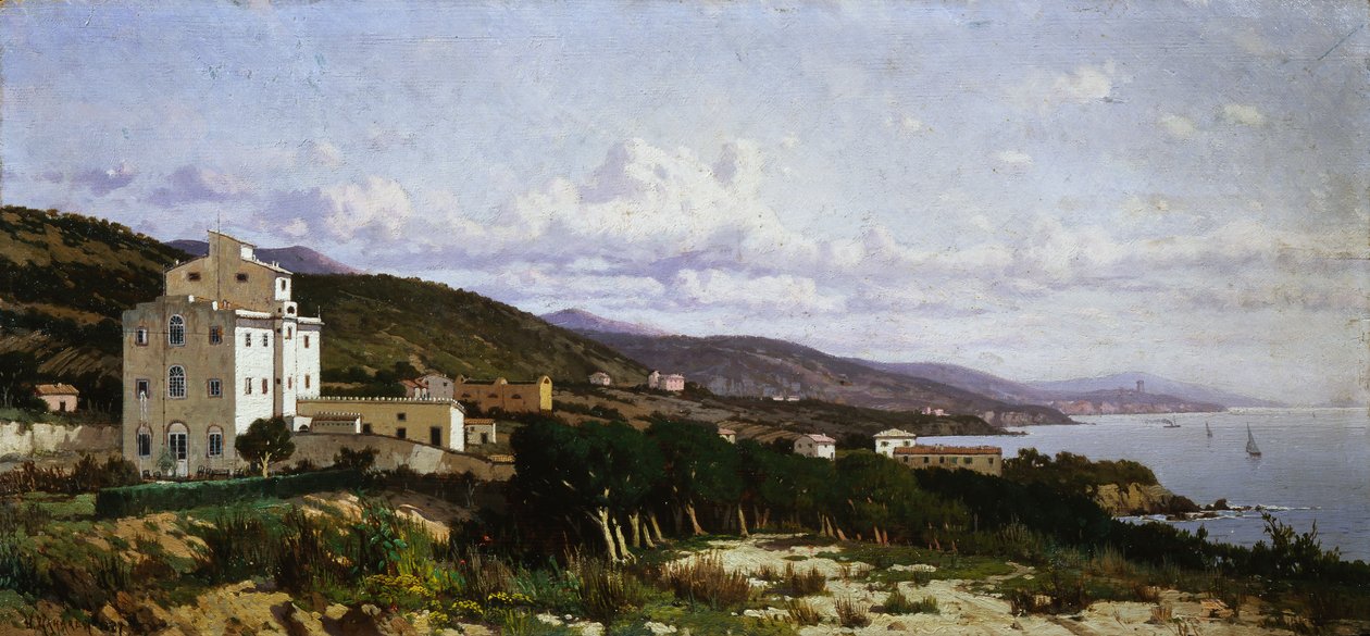 Udsigt over Castiglioncello af Ugo Manaresi
