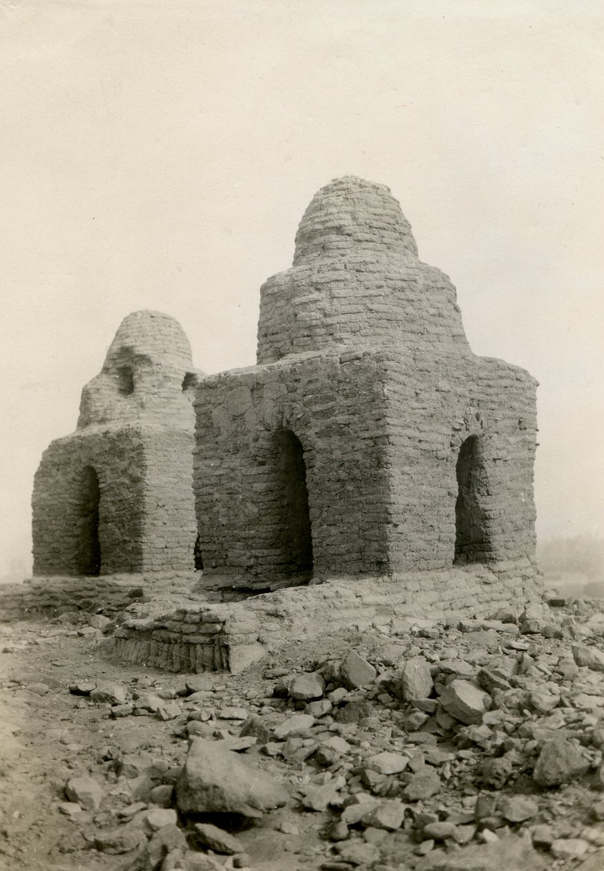 Kuppelformet grav, Agargia, Sudan, foto af Ugo Monneret de Villard af Ugo Monneret de Villard