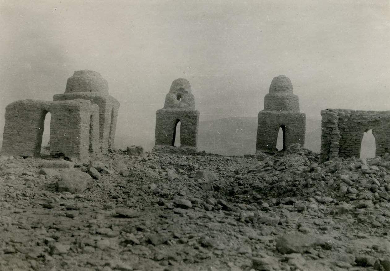 Kuppelformet grav, Agargia, Sudan, foto af Ugo Monneret de Villard af Ugo Monneret de Villard