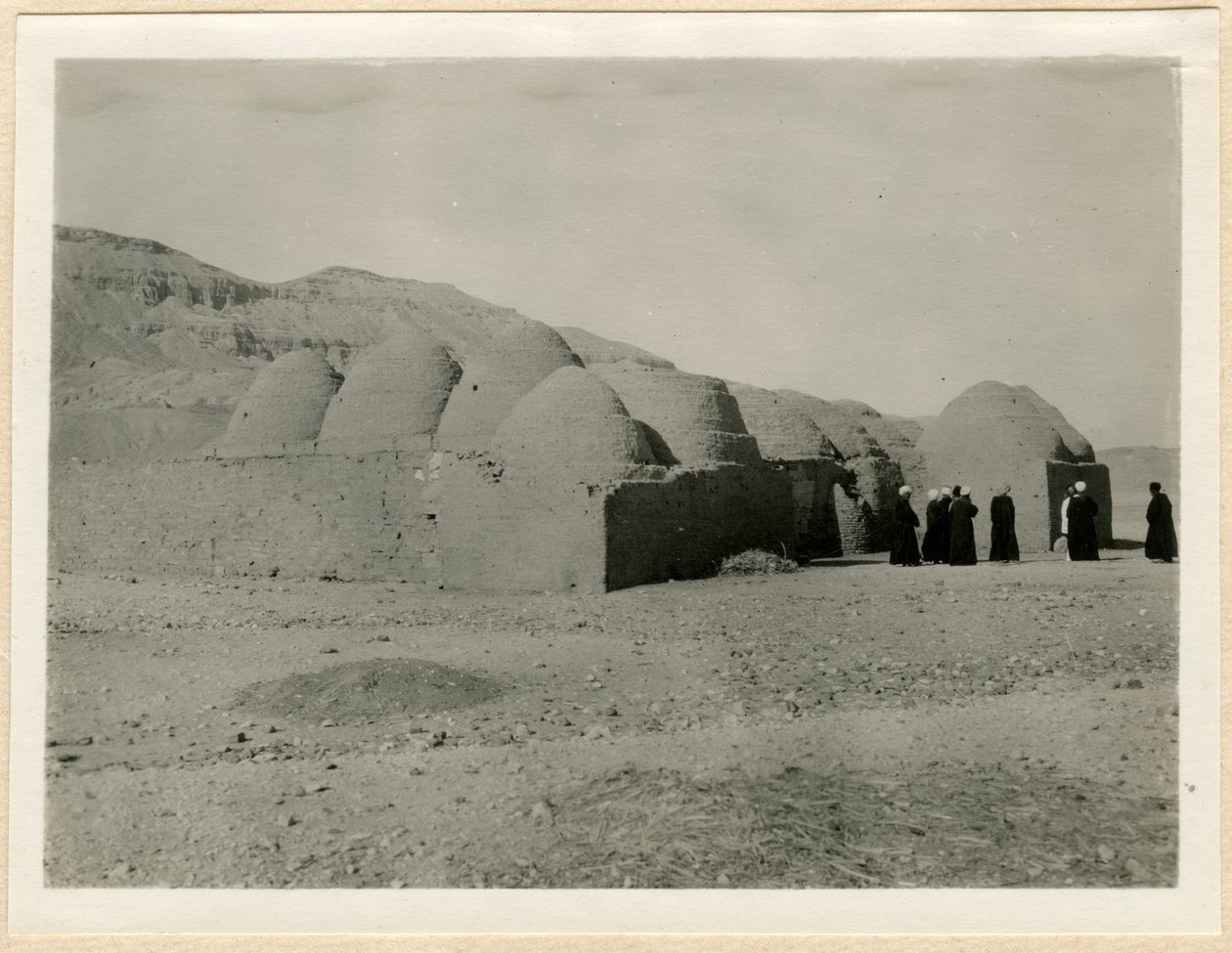 Klosteret for de hellige Theodore og Acladio, Medinet Habu, Egypten, foto af Ugo Monneret de Villard af Ugo Monneret de Villard