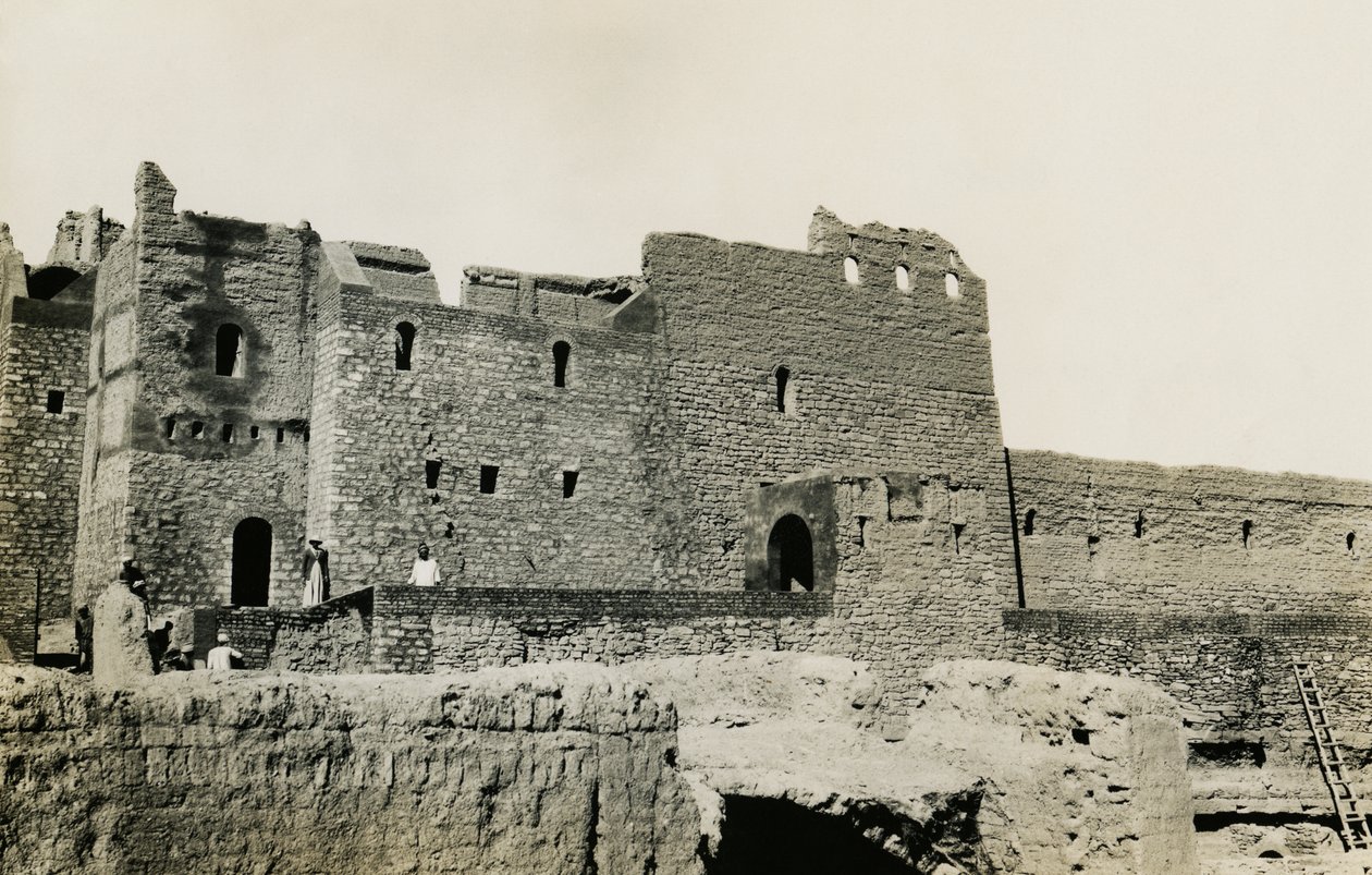 Simeon-klosteret efter restaureringen, Aswan, Egypten, foto af Ugo Monneret de Villard af Ugo Monneret de Villard