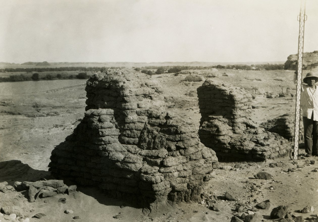 Grav i nekropolis, Qasr Ibrim, Egypten, foto af Ugo Monneret de Villard af Ugo Monneret de Villard