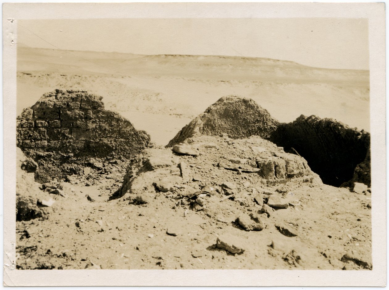 Grave i nekropolis, Sankt Simeons kloster, Aswan, Egypten, foto af Ugo Monneret de Villard af Ugo Monneret de Villard