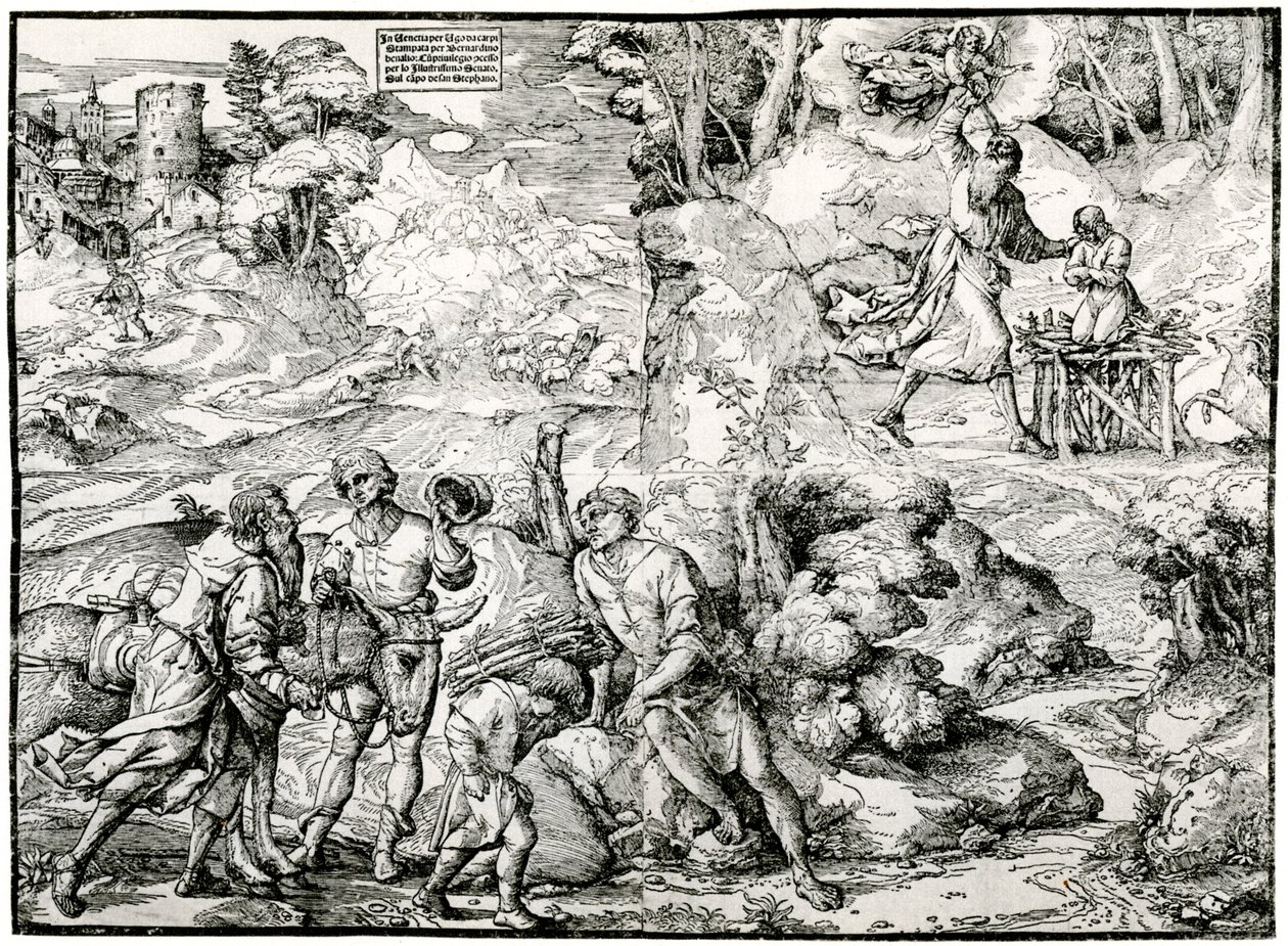 Abrahams Offer, 1516-1518, 1937 af Ugo da Carpi
