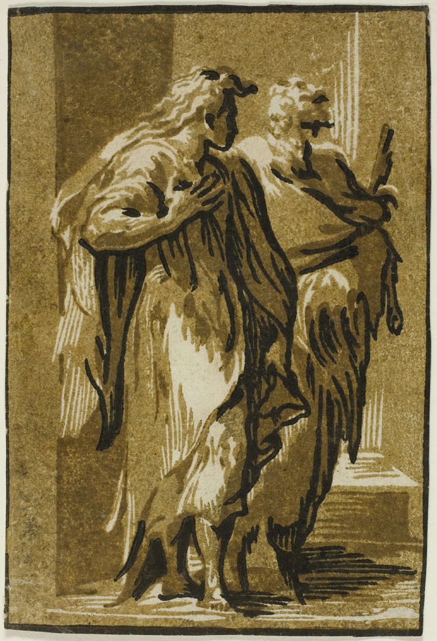 Apostlene Peter og Johannes af Ugo da Carpi
