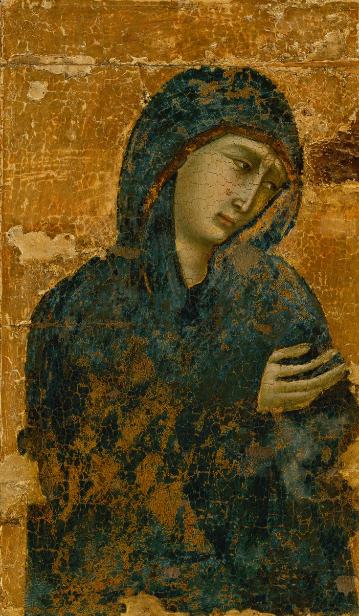 Vor Frue af sorger (olie på panel) af Ugolino di Nerio