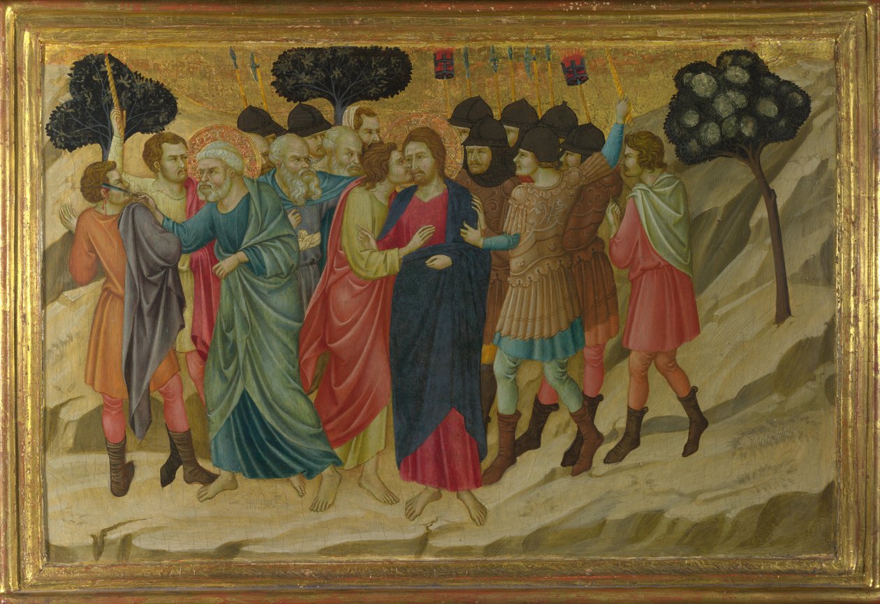 Kristi forræderi fra basilikaen Santa Croce, Firenze, ca. 1324-1325 af Ugolino di Nerio