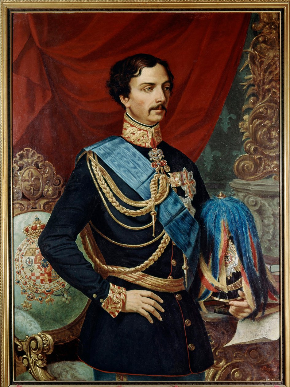 Karl af Bourbon Parma (1799 -1883), hertug af Parma - Karl III af Bourbon (1823 - 1854) 1800-tallet (olie på lærred) af Ulisse Passani