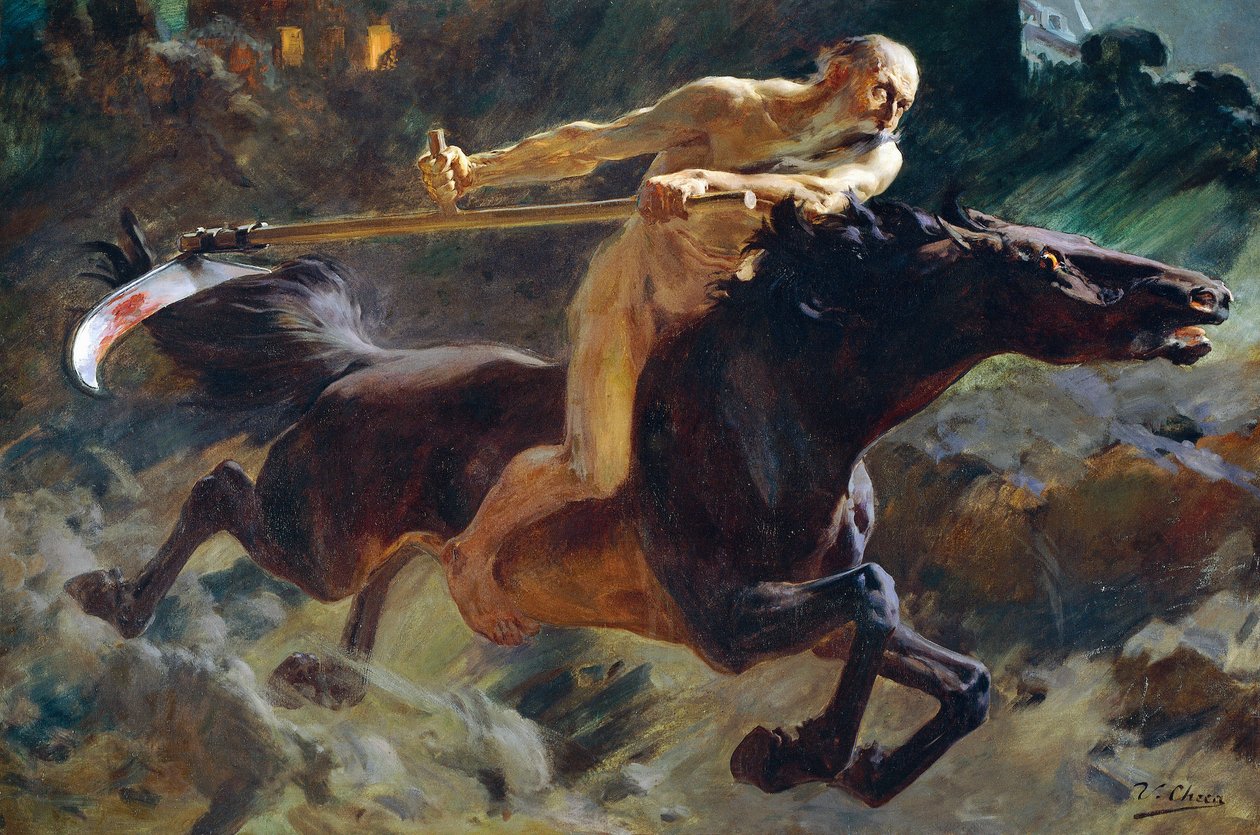 Apokalypsens rytter af Ulpian Checa Sanz (1860-1916) af Ulpiano Checa y Sanz