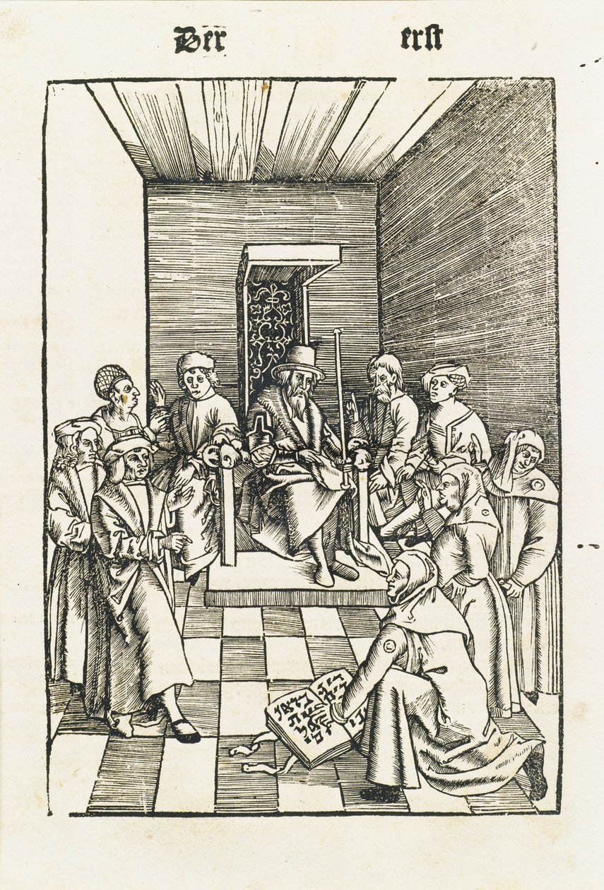 Jødisk ed fra Laienspiegel, Augsburg, 1509 af Ulrich Tengler