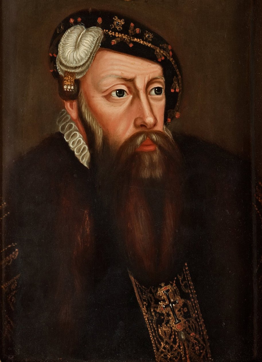 Portræt af kong Gustav I af Sverige 1496-1560 af Ulrika Fredrika Pasch