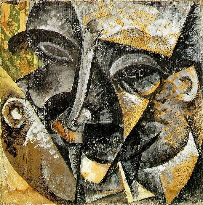Dynamik af et Mans Head af Umberto Boccioni