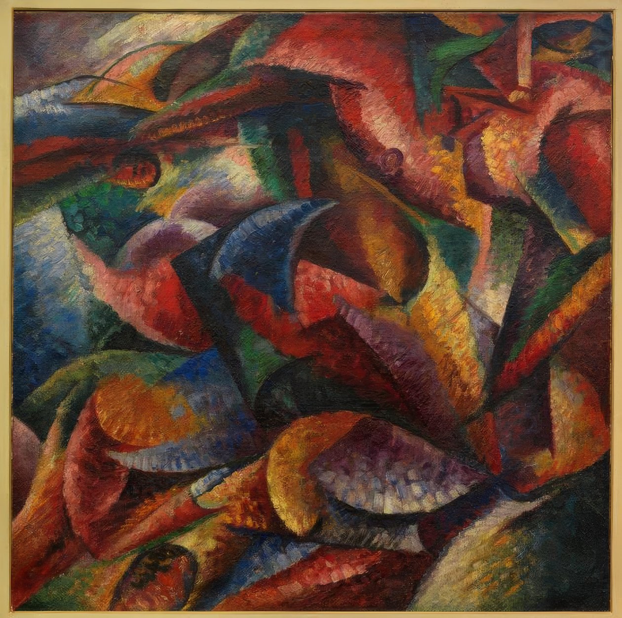 Dynamikken i en menneskelig krop af Umberto Boccioni