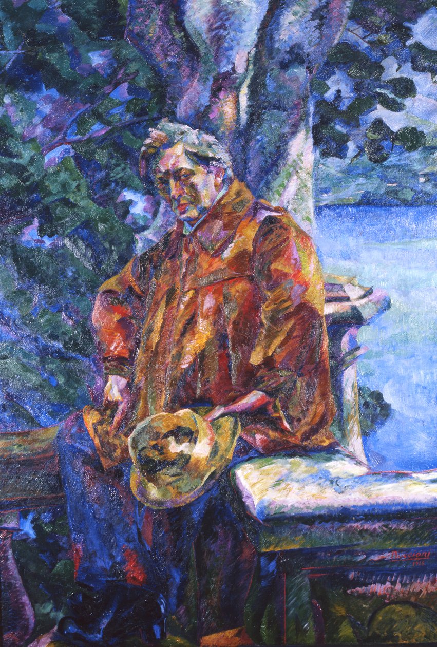 Portræt af Ferruccio Busoni, 1916 af Umberto Boccioni