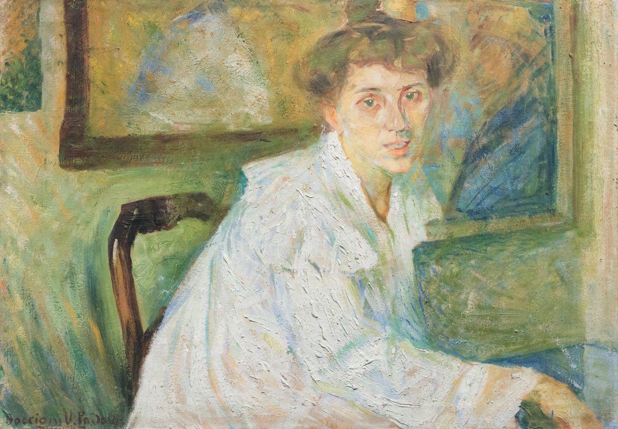 Portræt af kunstnerens søster af Umberto Boccioni