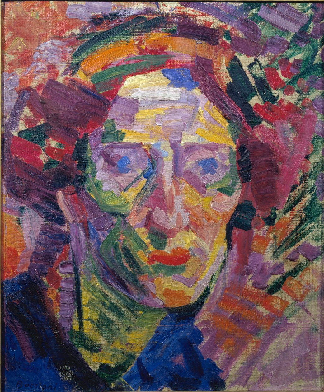 Futurisme: "" Portræt af kvinde" eller "" Portræt af grevinde Casanova"" Maleri af Umberto Boccioni (1882-1916) af Umberto Boccioni