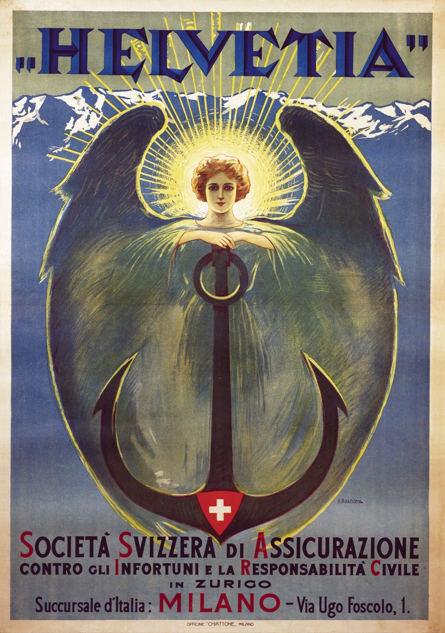 Helvetia plakat af Umberto Boccioni af Umberto Boccioni
