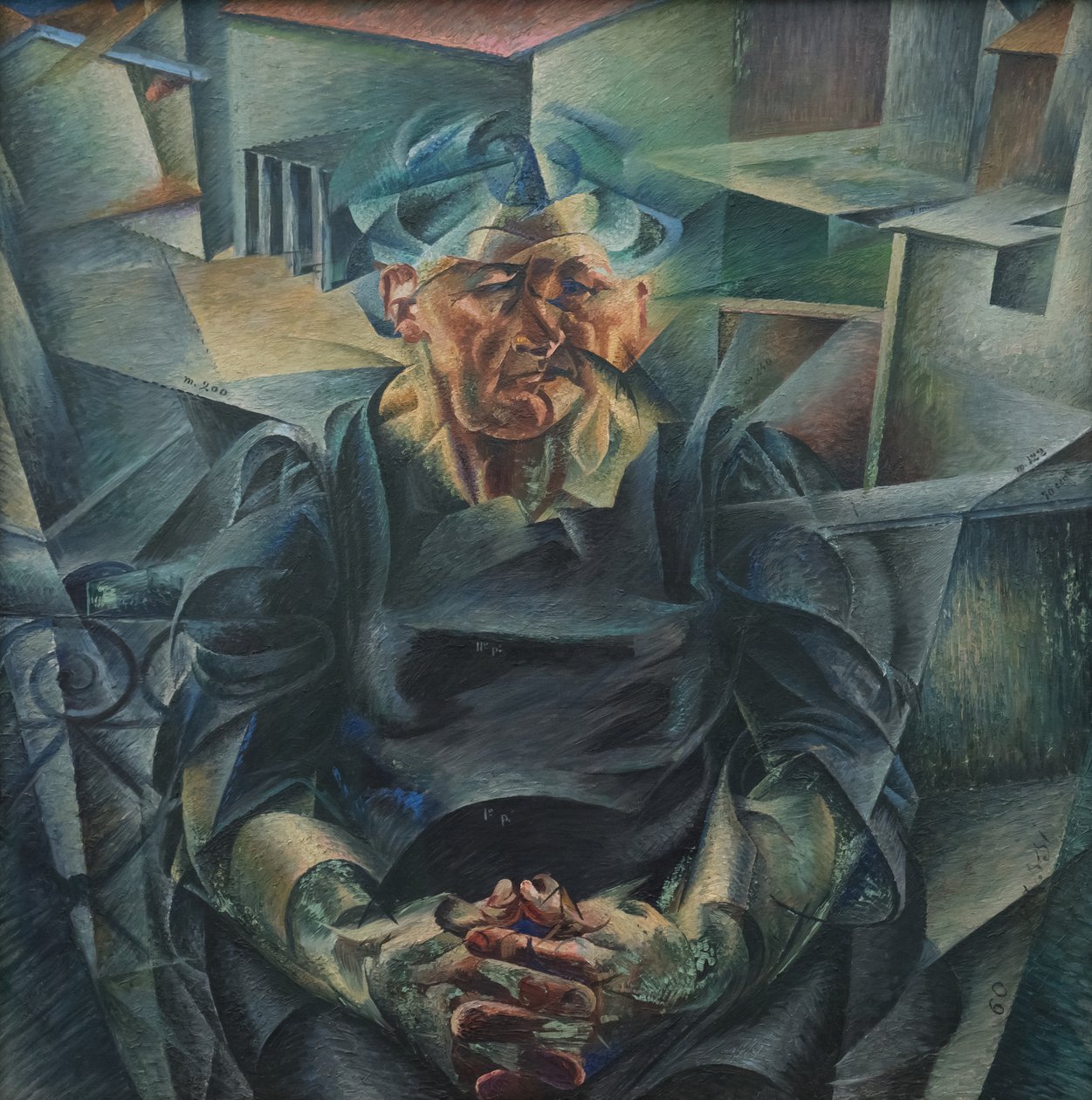 Horisontal konstruktion af Umberto Boccioni