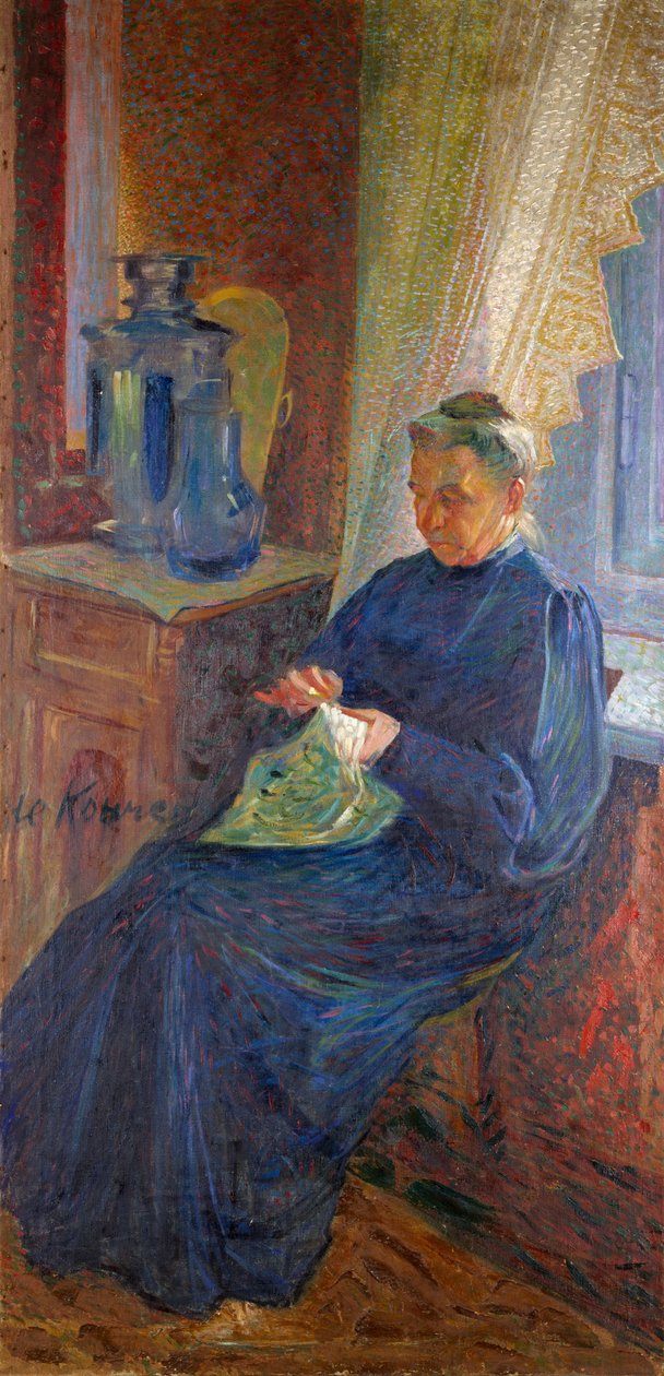 Portræt af Madame Sophie Popoff af Umberto Boccioni