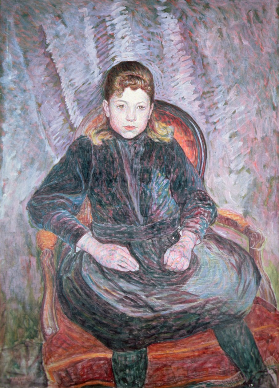 Portræt af en ung pige af Umberto Boccioni