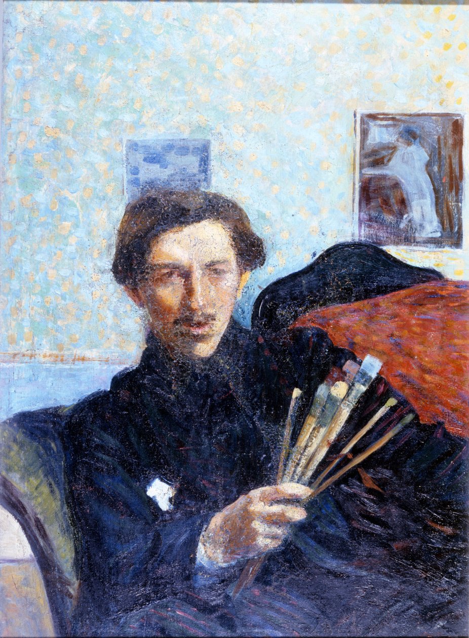 Selvportræt af Umberto Boccioni i 1908. Brera Art Gallery Milano. af Umberto Boccioni