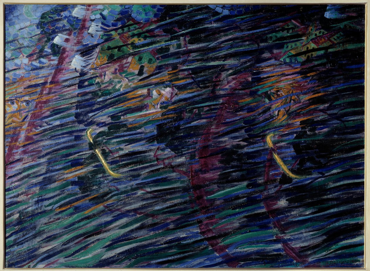 Sjælens tilstand: dem, der forlader Maleri af Umberto Boccioni (1882-1916) 1911 Milano, Pinacotheque de Brera af Umberto Boccioni