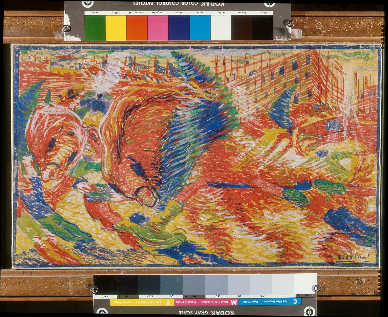 Byen rejser sig af Umberto Boccioni