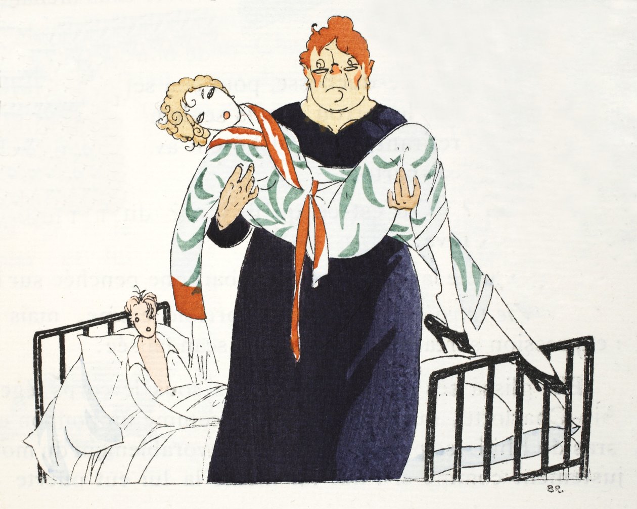 Alle gode ting skal have en ende .. (pochoir print) af Umberto Brunelleschi