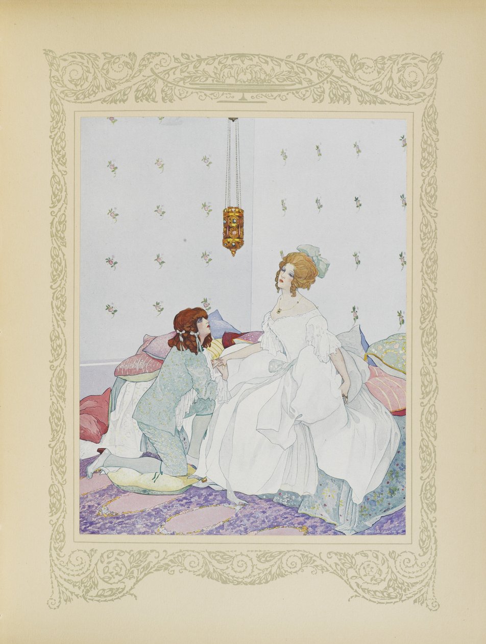 Så snart han genkendte hende, kastede han sig for hendes fødder, illustration fra 