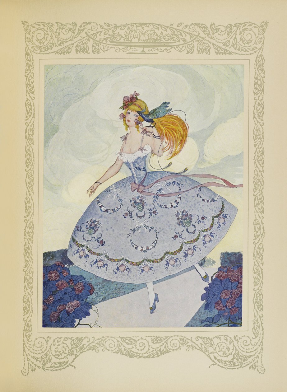 Chéri fløj på skulderen af Zelie, som var henrykt over sødmen af dette lille dyr, illustration fra 