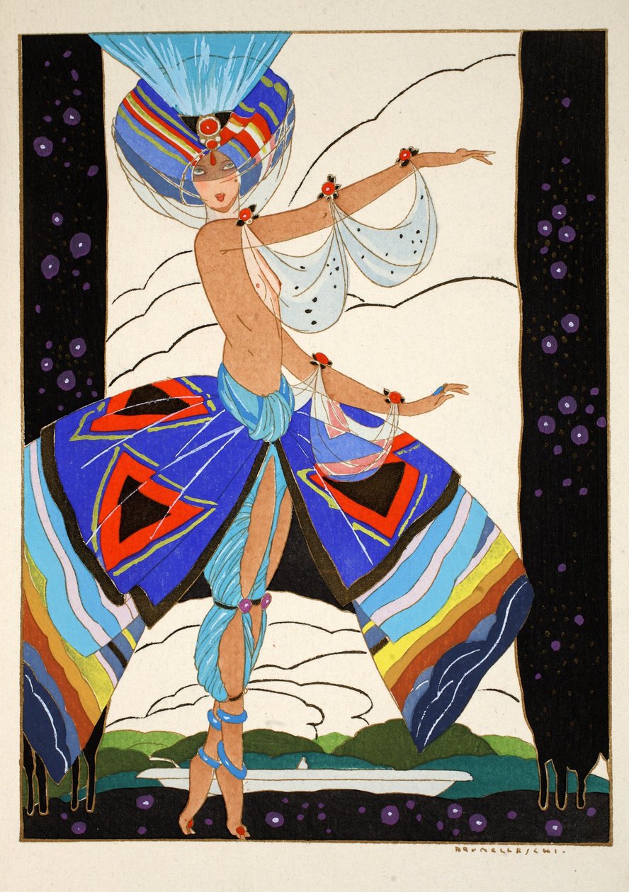 Dansende pige af Umberto Brunelleschi