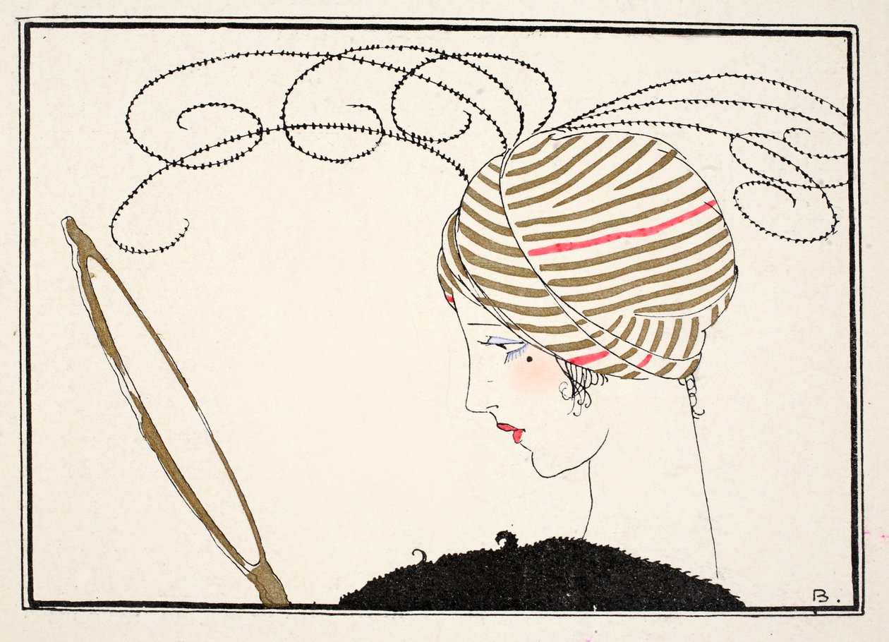 Parisian Elegance (stenciltryk) af Umberto Brunelleschi