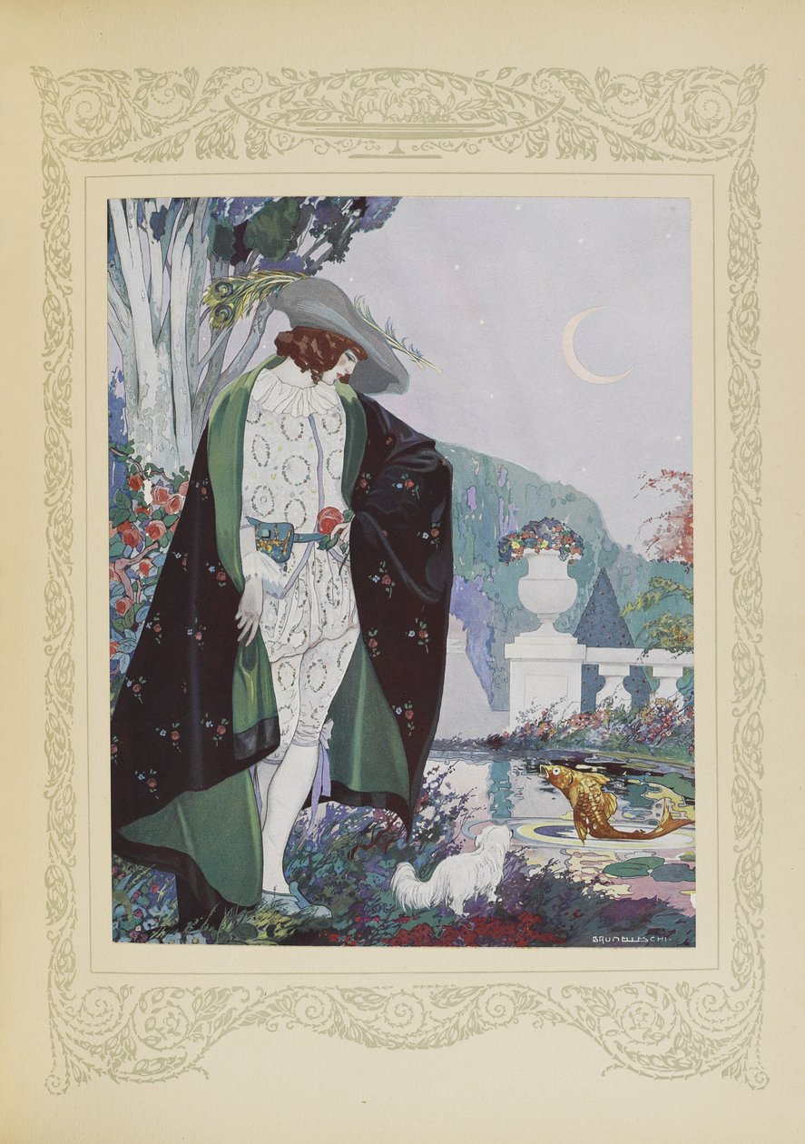 Han så en stor gylden karpe, illustration fra 