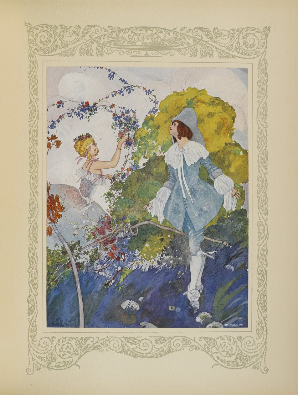 Han så en pige, der var så smuk, at han besluttede at gifte sig med hende, illustration fra 