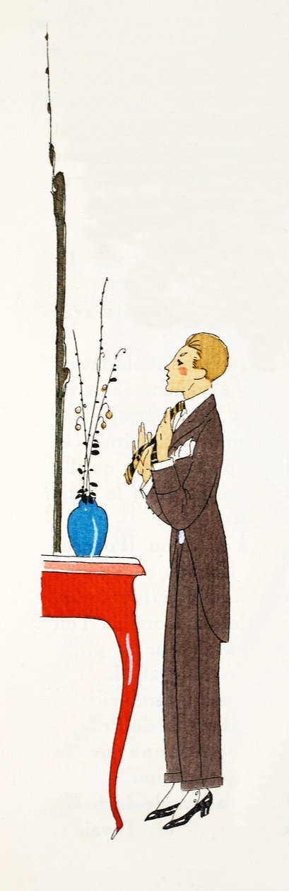 Sidste minuts justeringer inden du går ud (pochoir print) af Umberto Brunelleschi