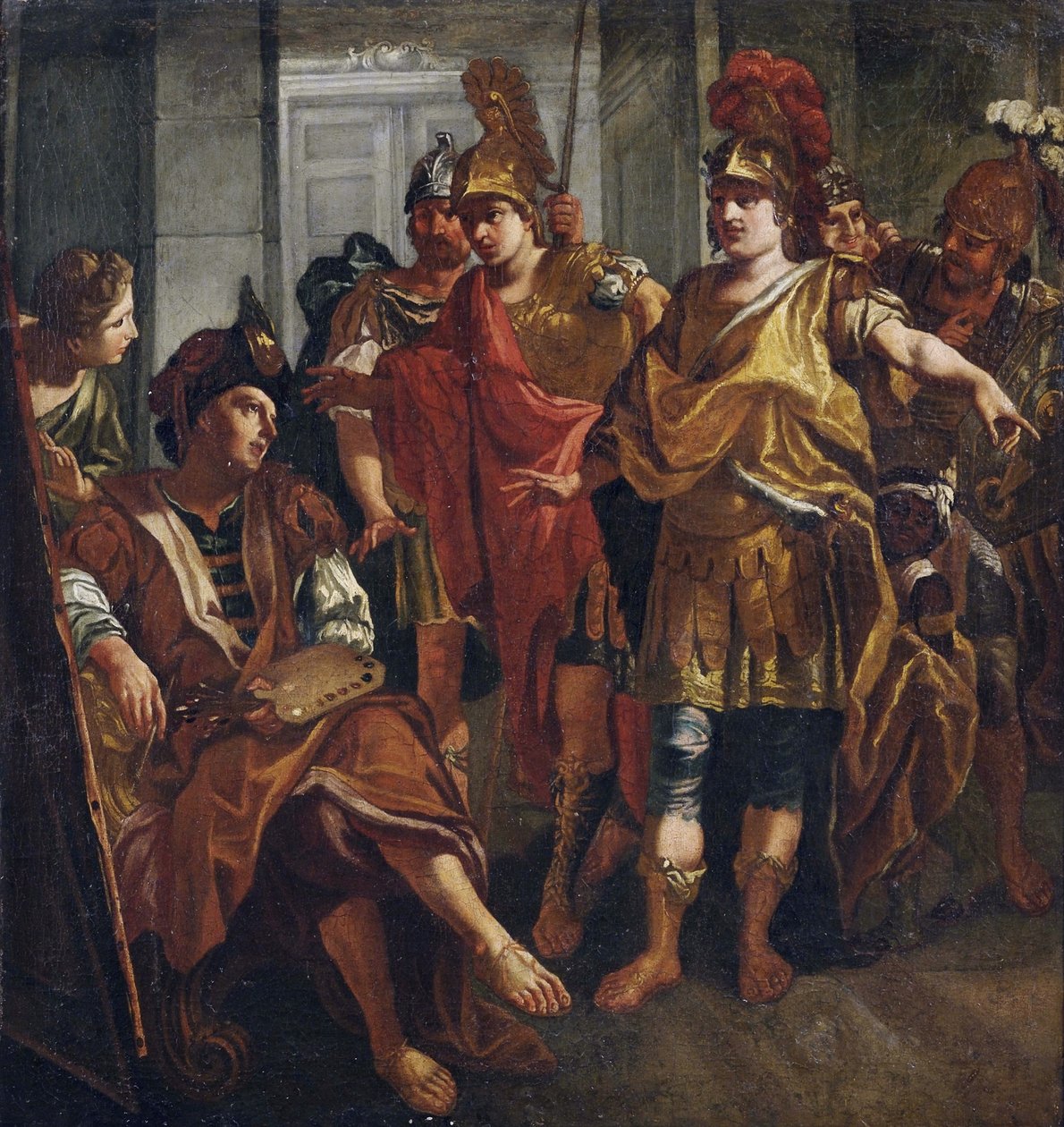 Alexander den Store og Apelles af Unbekannt Unbekannt