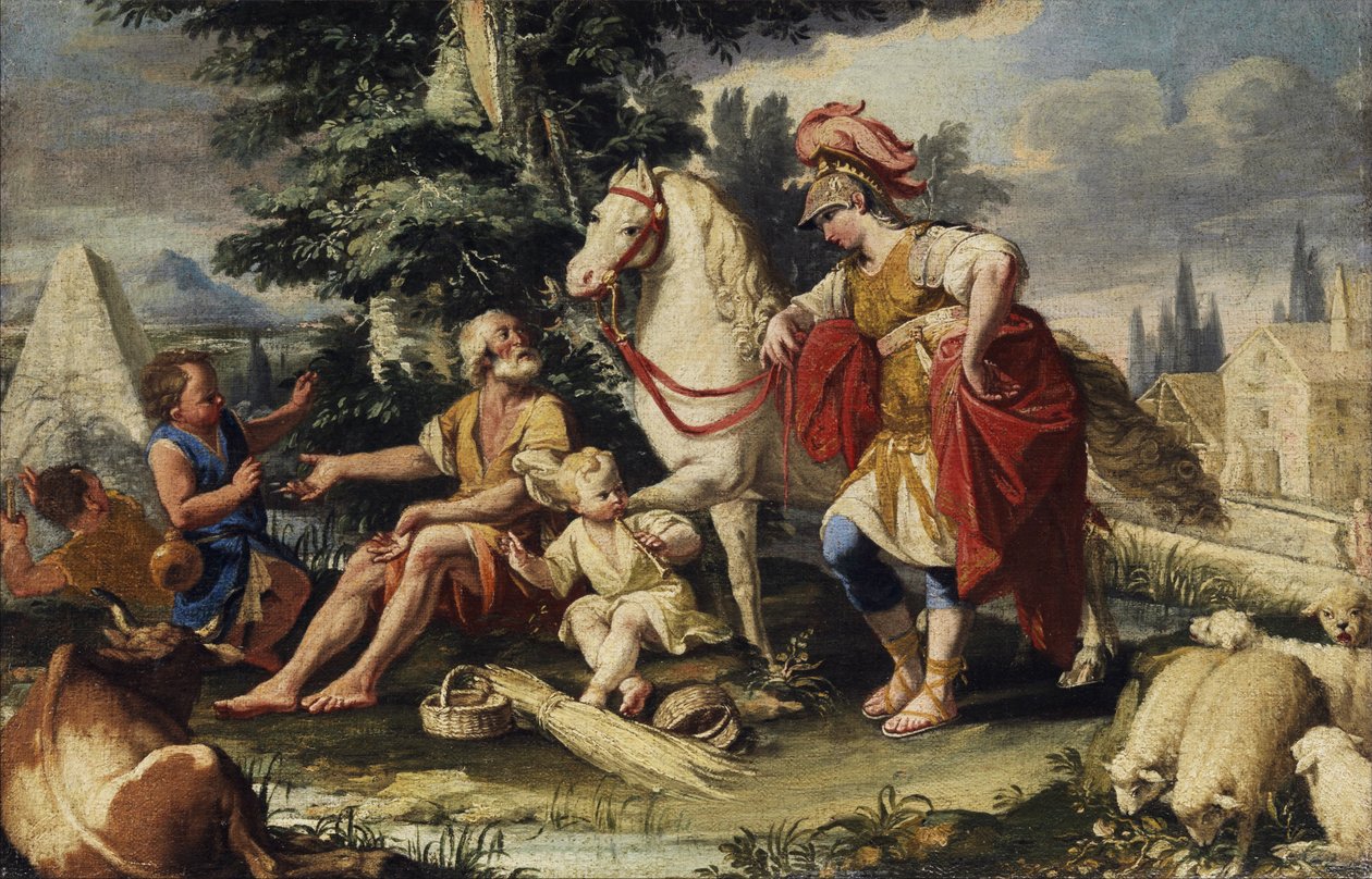 Alexander og en filosof af Unbekannt Unbekannt