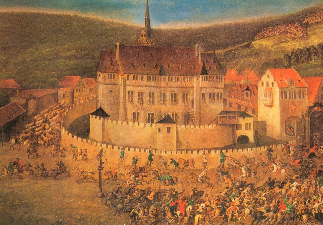 Kroatisk kavaleri angreb Erbach Slot den 22. maj 1623 af Unbekannt Unbekannt