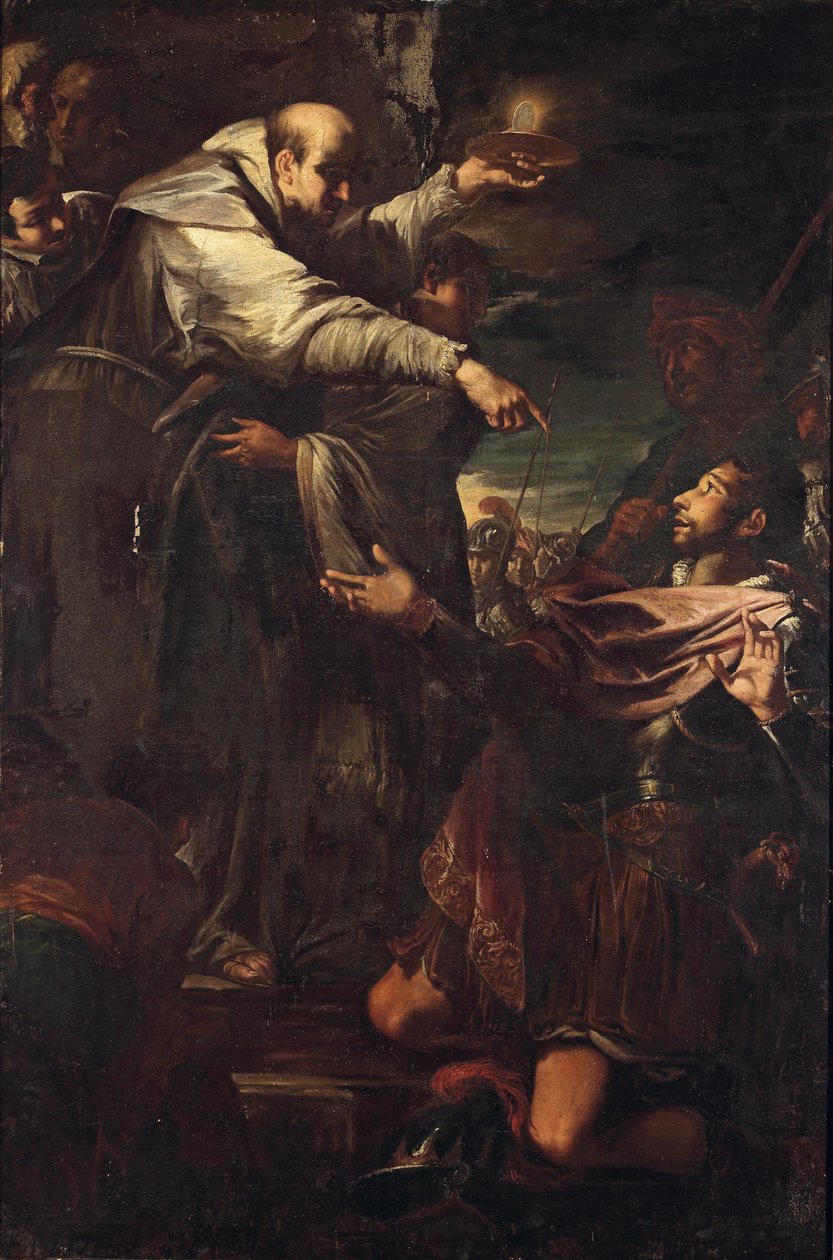 Hertug Vilhelm af Aquitaines omvendelse af Sankt Bernhard af Clairvaux af Unbekannt Unbekannt