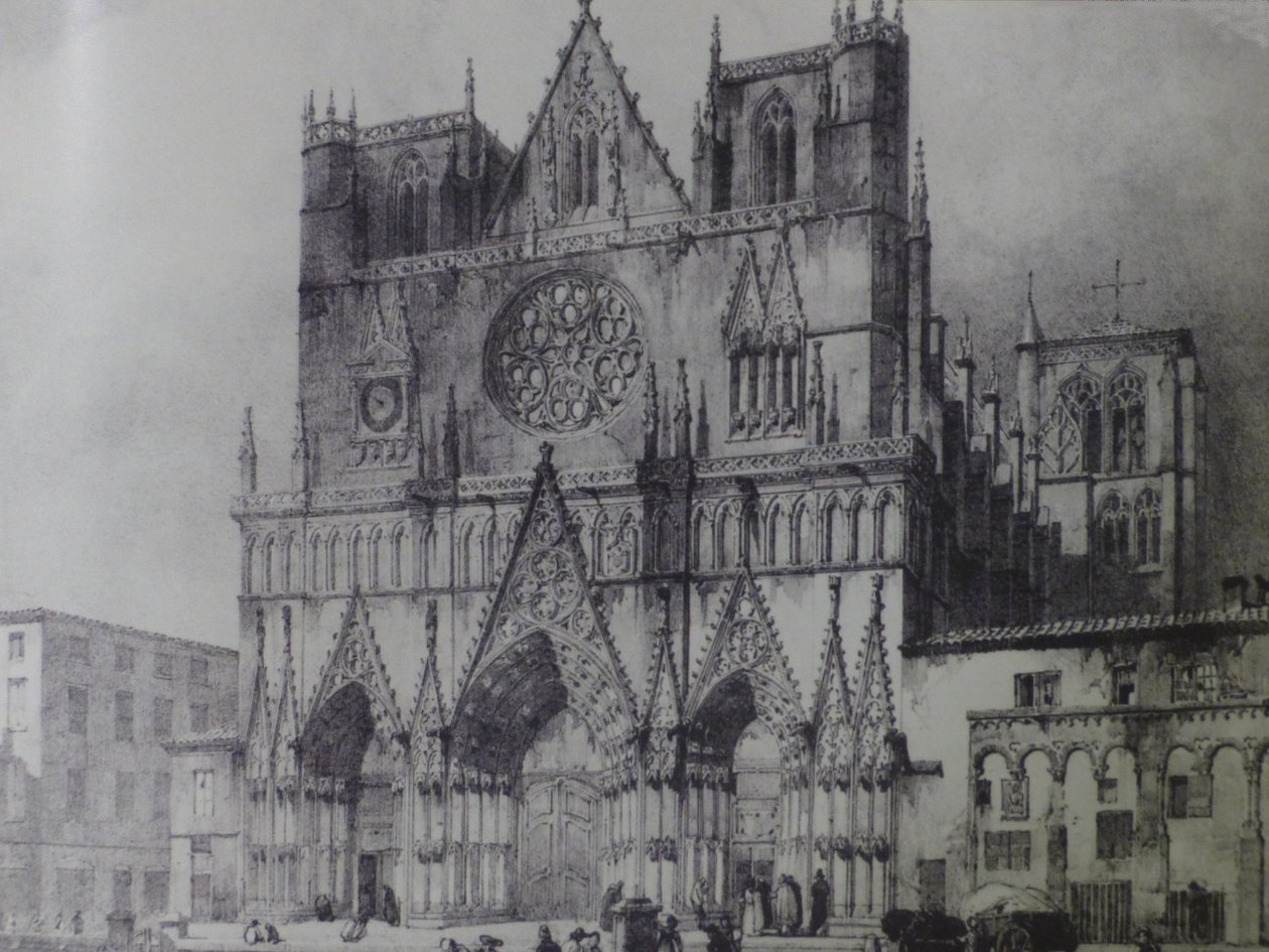 Facade til Saint-Jean-katedralen i Lyon af Unbekannt Unbekannt