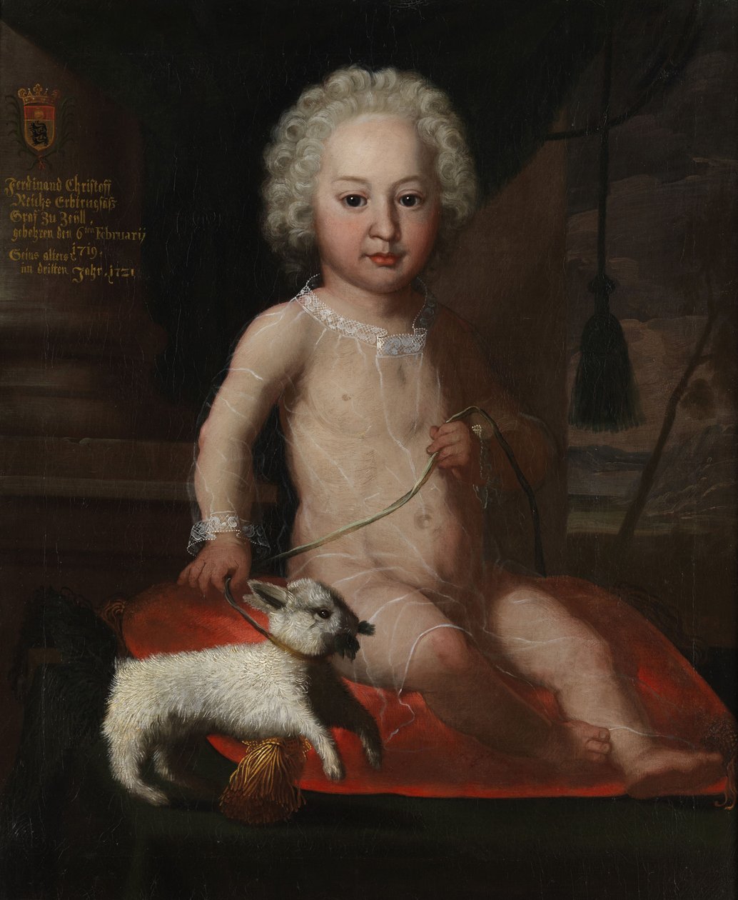 Børneportræt af Ferdinand Christoph von Waldburg-Zeil (* 1719) af Unbekannt Unbekannt
