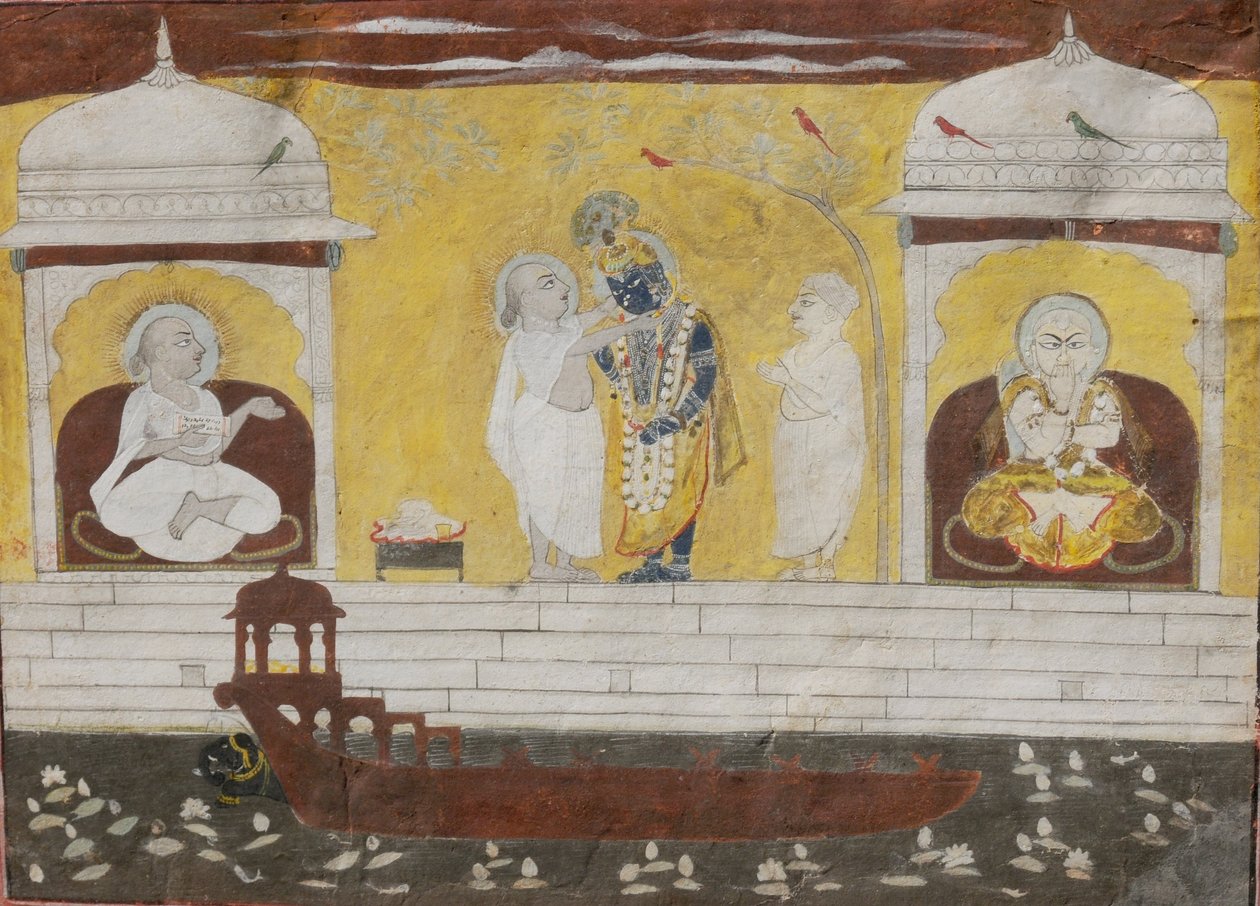 Krishna tilbedelse af Unbekannt Unbekannt
