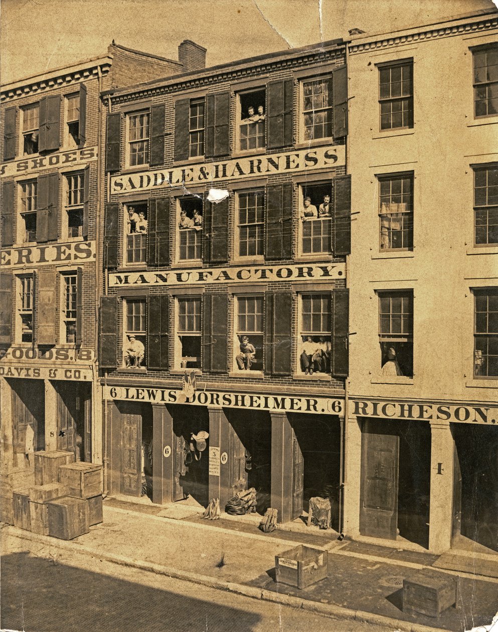 Lewis Dorsheimer Saddle and Harness Manufactory, 6 North Main Street af Unbekannt Unbekannt