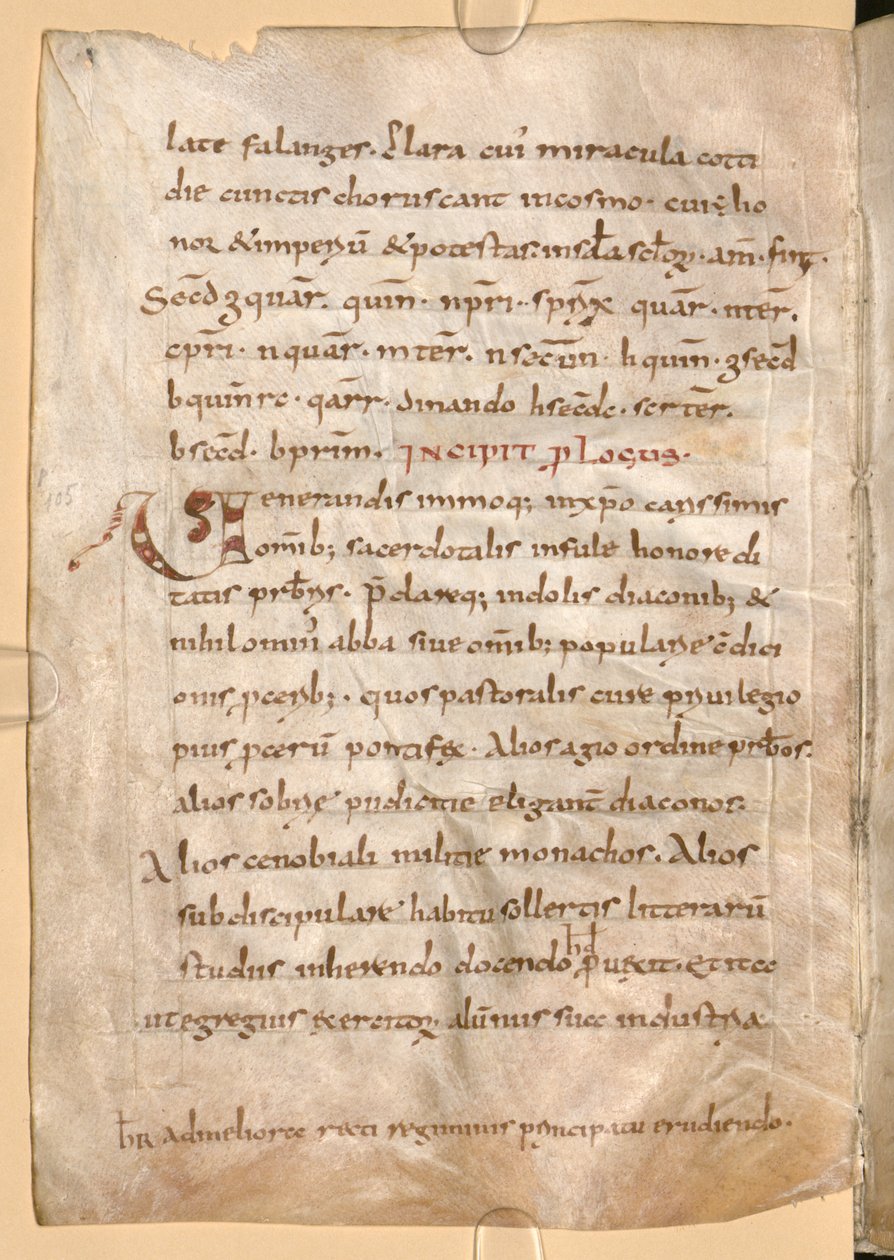 MS Clm 1086, folio 71v. Inkluderer krypteringen med Hygeburgs navn af Unbekannt Unbekannt